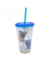 Copo Canudo Azul Puppy Dog Pals 450ml - Disney