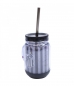 Caneca Com Tampa E Canudo 420ml - Santos