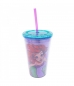 Copo Canudo Sereia Ariel 450ml - Disney