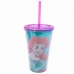 Copo Com Canudo Princesa Ariel 450ml - Disney