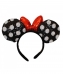 Tiara Laço Vermelho Orelhas Preto Branco Minnie Lantejoulas - Disney