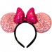 Tiara Laço Roxo Orelhas Rosa Minnie Lantejoulas - Disney