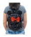 Mochila Preta Lantejoulas Minnie 28x14x26cm - Disney