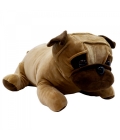 Cachorro Pug Marrom Deitado 46cm - Pelúcia