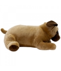 Cachorro Pug Marrom Deitado 46cm - Pelúcia