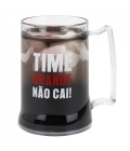 Caneca Gel Isolante Térmico Preta 400ml - Flamengo