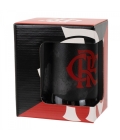 Caneca Gel Isolante Térmico Preta 400ml - Flamengo