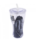 Copo Com Canudo 550ml E Mochila Tipo Saco - Santos