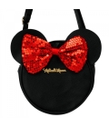 Bolsa Tiracolo Circular Rosto Assinatura Minnie 22x6x22cm - Disney