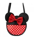 Bolsa Tiracolo Circular Rosto Cores Minnie 22x6x22cm - Disney