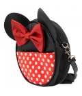 Bolsa Tiracolo Circular Rosto Cores Minnie 22x6x22cm - Disney