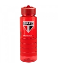 Garrafa Plástico Canudo Retrátil 700ml - SPFC
