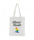 Bolsa Sacola Retangular Mickey Love Rainbow 40x33cm - Disney