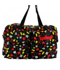 Bolsa Preta Mickey Dobravel 32x47x21cm - Disney