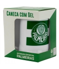 Caneca Branca Gel Isolante Térmico 400ml - Palmeiras