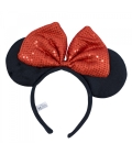 Tiara com Laço Vermelho Minnie Mouse  - Disney 