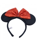 Tiara com Laço Vermelho Minnie Mouse  - Disney 