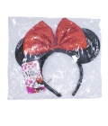 Tiara com Laço Vermelho Minnie Mouse - Disney 