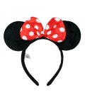 Tiara Laço Vermelho Orelhas Minnie - Disney