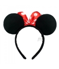 Tiara Laço Vermelho Orelhas Minnie - Disney