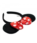 Tiara Laço Vermelho Orelhas Minnie - Disney