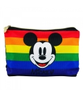 Necessaire Preta Mickey Rainbow 19x7x23cm - Disney