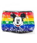 Necessaire Preta Mickey Rainbow 19x7x23cm - Disney